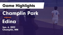 Champlin Park  vs Edina  Game Highlights - Jan. 6, 2022