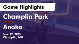 Champlin Park  vs Anoka  Game Highlights - Jan. 19, 2023