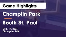 Champlin Park  vs South St. Paul  Game Highlights - Dec. 19, 2023