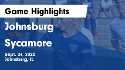Johnsburg  vs Sycamore  Game Highlights - Sept. 24, 2022