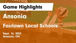 Ansonia  vs Fairlawn Local Schools Game Highlights - Sept. 16, 2023