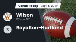 Recap: Wilson  vs. Royalton-Hartland 2019