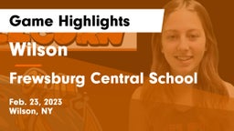 Wilson  vs Frewsburg Central School Game Highlights - Feb. 23, 2023