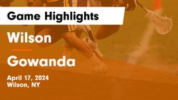 Wilson  vs Gowanda  Game Highlights - April 17, 2024