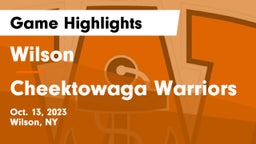 Wilson  vs Cheektowaga Warriors Game Highlights - Oct. 13, 2023