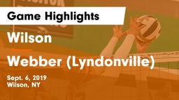 Wilson  vs Webber (Lyndonville) Game Highlights - Sept. 6, 2019