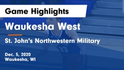 Waukesha West  vs St. John's Northwestern Military  Game Highlights - Dec. 5, 2020