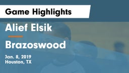 Alief Elsik  vs Brazoswood  Game Highlights - Jan. 8, 2019