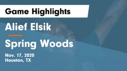 Alief Elsik  vs Spring Woods  Game Highlights - Nov. 17, 2020