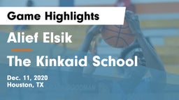 Alief Elsik  vs The Kinkaid School Game Highlights - Dec. 11, 2020