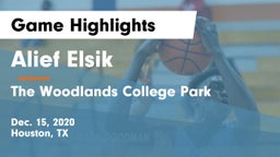 Alief Elsik  vs The Woodlands College Park  Game Highlights - Dec. 15, 2020