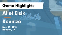 Alief Elsik  vs Kountze  Game Highlights - Nov. 25, 2023