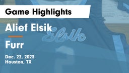 Alief Elsik  vs Furr  Game Highlights - Dec. 22, 2023