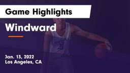 Windward  Game Highlights - Jan. 13, 2022