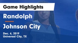 Randolph  vs Johnson City  Game Highlights - Dec. 6, 2019