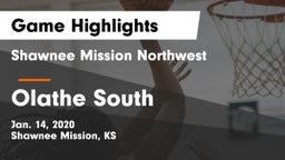 Shawnee Mission Northwest  vs Olathe South  Game Highlights - Jan. 14, 2020