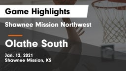 Shawnee Mission Northwest  vs Olathe South  Game Highlights - Jan. 12, 2021