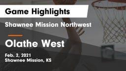 Shawnee Mission Northwest  vs Olathe West   Game Highlights - Feb. 2, 2021