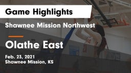 Shawnee Mission Northwest  vs Olathe East  Game Highlights - Feb. 23, 2021