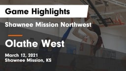 Shawnee Mission Northwest  vs Olathe West   Game Highlights - March 12, 2021