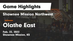 Shawnee Mission Northwest  vs Olathe East  Game Highlights - Feb. 22, 2022