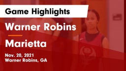 Warner Robins   vs Marietta Game Highlights - Nov. 20, 2021