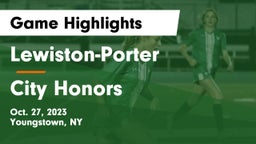 Lewiston-Porter  vs City Honors  Game Highlights - Oct. 27, 2023