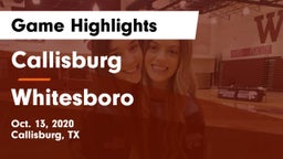Callisburg  vs Whitesboro  Game Highlights - Oct. 13, 2020