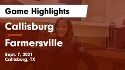 Callisburg  vs Farmersville  Game Highlights - Sept. 7, 2021