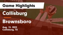 Callisburg  vs Brownsboro  Game Highlights - Aug. 13, 2022