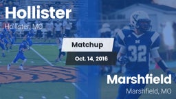 Matchup: Hollister High vs. Marshfield  2016