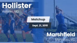 Matchup: Hollister High vs. Marshfield  2018