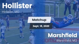 Matchup: Hollister High vs. Marshfield  2020