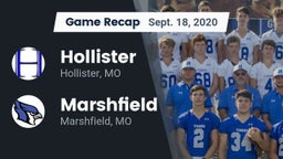 Recap: Hollister  vs. Marshfield  2020