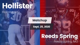 Matchup: Hollister High vs. Reeds Spring  2020