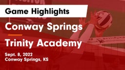 Conway Springs  vs Trinity Academy  Game Highlights - Sept. 8, 2022