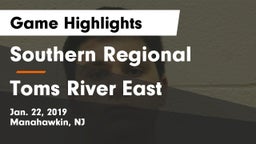 Southern Regional  vs Toms River East Game Highlights - Jan. 22, 2019