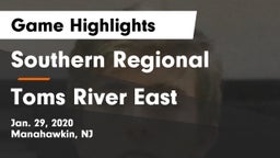 Southern Regional  vs Toms River East Game Highlights - Jan. 29, 2020
