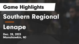 Southern Regional  vs Lenape  Game Highlights - Dec. 28, 2023