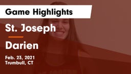 St. Joseph  vs Darien  Game Highlights - Feb. 23, 2021