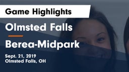 Olmsted Falls  vs Berea-Midpark  Game Highlights - Sept. 21, 2019