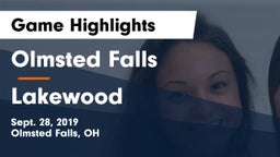 Olmsted Falls  vs Lakewood  Game Highlights - Sept. 28, 2019