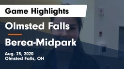 Olmsted Falls  vs Berea-Midpark  Game Highlights - Aug. 25, 2020