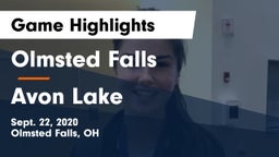 Olmsted Falls  vs Avon Lake  Game Highlights - Sept. 22, 2020