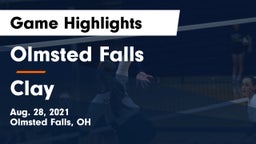Olmsted Falls  vs Clay  Game Highlights - Aug. 28, 2021