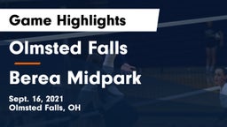 Olmsted Falls  vs Berea Midpark Game Highlights - Sept. 16, 2021