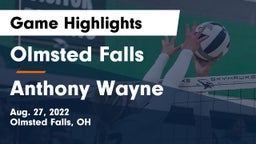 Olmsted Falls  vs Anthony Wayne  Game Highlights - Aug. 27, 2022