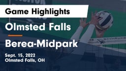 Olmsted Falls  vs Berea-Midpark  Game Highlights - Sept. 15, 2022