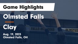 Olmsted Falls  vs Clay  Game Highlights - Aug. 19, 2023