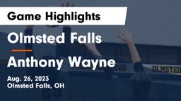 Olmsted Falls  vs Anthony Wayne  Game Highlights - Aug. 26, 2023